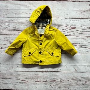 Burberry Yellow Kids Raincoat